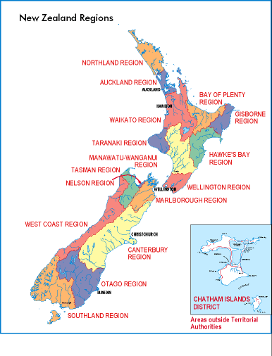 ニュージーランドのリージョン